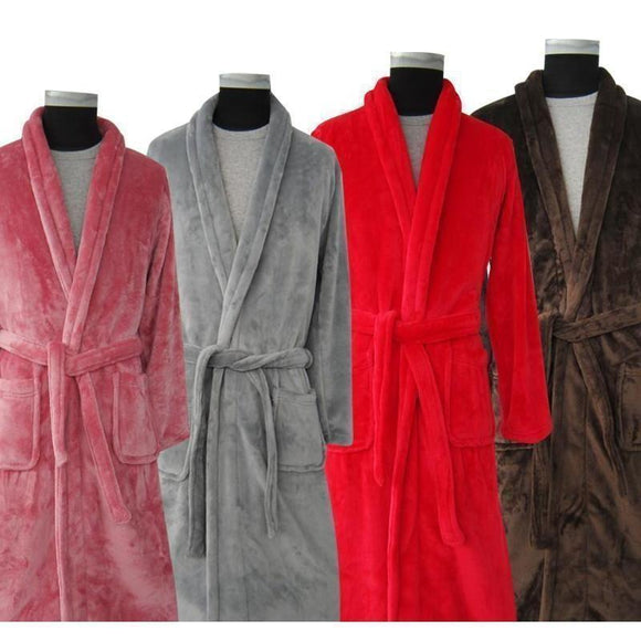Long and Soft Collection Bath Robes - 7 Colors & Multiple Sizes-Robes-Gentleman.Clothing