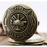 Men's Firefighter Pocket Watch-Watches-Gentleman.Clothing