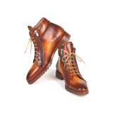 Paul Parkman Hand-Made Side Zipper Leather Boots Light Brown-Shoes-Gentleman.Clothing