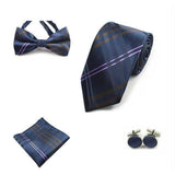 Plaid Silk Collection Sets - 19 Colors & Styles-Sets-Gentleman.Clothing