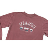 90's Appalachia Crewneck (Cranberry)-Sweater-Gentleman.Clothing