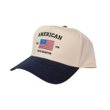 American Hat ( Navy & Natural )-Hats-Gentleman.Clothing