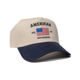 American Hat ( Navy & Natural )-Hats-Gentleman.Clothing