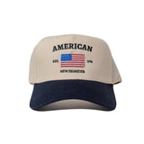 American Hat ( Navy & Natural )-Hats-Gentleman.Clothing