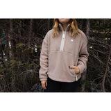 Apres Pullover - Women's 1/4 Zip (Mocha)-Pullover-Gentleman.Clothing
