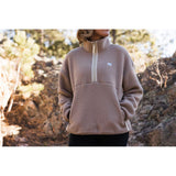 Apres Pullover - Women's 1/4 Zip (Mocha)-Pullover-Gentleman.Clothing