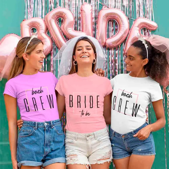 Bach Crew Bride To be Party Bachelorette T-shirt-T-Shirt-Gentleman.Clothing