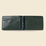 Bifold Money Clip Wallet - Forest Green-Money Clip Wallet-Gentleman.Clothing