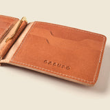 Bifold Money Clip Wallet - Natural-Money Clip Wallet-Gentleman.Clothing