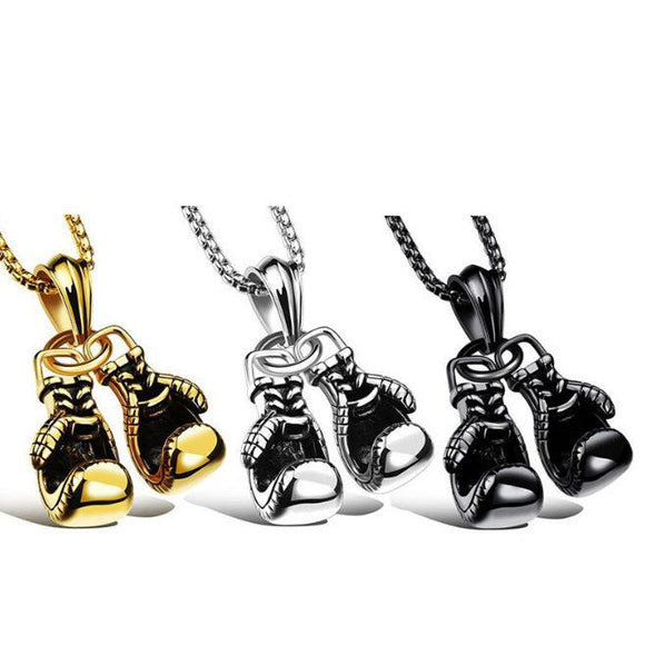 Boxing Gloves Necklace-Necklaces-Gentleman.Clothing