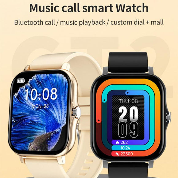 CT2 Smart Watch Full Touch Fitness Smart Watch HR Monitor Bluetooth Call Waterproof Watch-Watches-Gentleman.Clothing