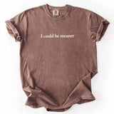 Comfort Colors I Could Be Meaner Shirt-T-Shirt-Gentleman.Clothing