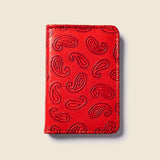 Compact Bifold - Red Paisley-Small Bifold-Gentleman.Clothing