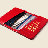 Compact Bifold with RFID Protection - Fire Red-Small Bifold-Gentleman.Clothing