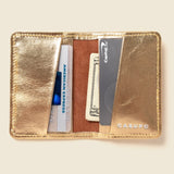 Compact Bifold with RFID Protection - Gold-Small Bifold-Gentleman.Clothing