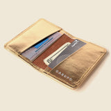 Compact Bifold with RFID Protection - Gold-Small Bifold-Gentleman.Clothing