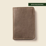 Compact Bifold with RFID Protection - Grey-Small Bifold-Gentleman.Clothing