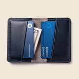 Compact Bifold with RFID Protection - Navy Limited Edition-Small Bifold-Gentleman.Clothing