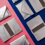 Compact Bifold with RFID Protection - Silver-Small Bifold-Gentleman.Clothing