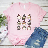 Cute Witch Ghosts Halloween Shirt – Kawaii Spooky Tee-T-Shirt-Gentleman.Clothing