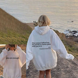 ''Dear Person Behind Me'' Plush Hoodie-hoodie-Gentleman.Clothing