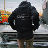 ''Dear Person Behind Me'' Plush Hoodie-hoodie-Gentleman.Clothing