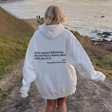 ''Dear Person Behind Me'' Plush Hoodie-hoodie-Gentleman.Clothing