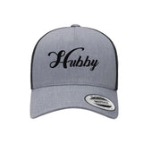 Embroidered Hubby Trucker Hat – Classic Mesh Cap for Wedding or Anniversary-Hats-Gentleman.Clothing