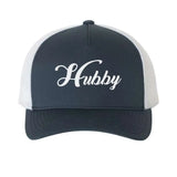 Embroidered Hubby Trucker Hat – Classic Mesh Cap for Wedding or Anniversary-Hats-Gentleman.Clothing
