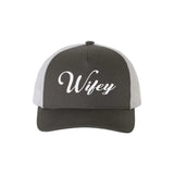 Embroidered Wifey Trucker Hat – Classic Mesh Cap for Wedding or Anniversary-Hats-Gentleman.Clothing
