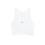 Ethika - Americana - Blue | Womens Ribbed Crop Tank-Tanks & Tees-Gentleman.Clothing