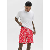 Ethika - Americana Paisley - Red | Mens Boardshort-Shorts-Gentleman.Clothing