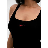 Ethika - Americana - Red | Womens Ribbed Crop Tank-Tanks & Tees-Gentleman.Clothing
