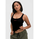 Ethika - Americana - Red | Womens Ribbed Crop Tank-Tanks & Tees-Gentleman.Clothing