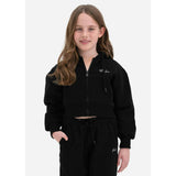 Ethika - Black | Girls Crop Zip Hoodie-Jackets-Gentleman.Clothing