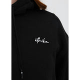 Ethika - Black | Womens Fitted Crop Zip Hoodie-Jackets-Gentleman.Clothing