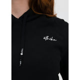 Ethika - Black | Womens Fitted Crop Zip Hoodie-Jackets-Gentleman.Clothing