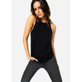 Ethika - Black | Womens High-neck Tank-Tanks & Tees-Gentleman.Clothing
