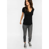 Ethika - Black | Womens V-neck Tee-Tanks & Tees-Gentleman.Clothing