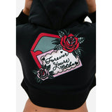 Ethika - Bound By Love | Womens Crop Zip Hoodie-Jackets-Gentleman.Clothing