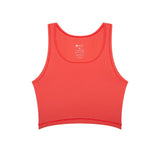 Ethika - Coral | Womens Ribbed Crop Tank-Tanks & Tees-Gentleman.Clothing