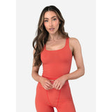 Ethika - Coral | Womens Ribbed Crop Tank-Tanks & Tees-Gentleman.Clothing