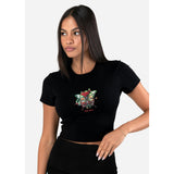 Ethika - Dannylux - Mariposa - Black | Womens Baby Tee-Tanks & Tees-Gentleman.Clothing