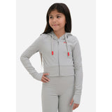 Ethika - Grey | Girls Fitted Zip Hoodie-Jackets-Gentleman.Clothing