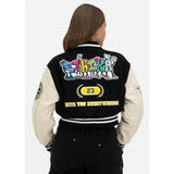 Ethika - Upper Case | Womens Crop Varsity Jacket-Jackets-Gentleman.Clothing