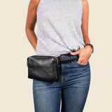 Fanny Pack Black-Dopp Toiletry Bag-Gentleman.Clothing