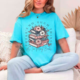 Floral Book Lover Tee – Too Many Books Shirt, Trendy Bookworm Gift for Her, Women's T-Shirt-T-Shirt-Gentleman.Clothing