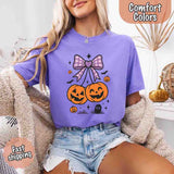 Halloween Cherries Comfort Colors Shirt – Trendy Pumpkin Tee-T-Shirt-Gentleman.Clothing