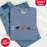 Halloween Icons Comfort Colors Shirt – Pumpkin & Ghost Fall Tee-T-Shirt-Gentleman.Clothing
