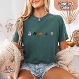 Halloween Icons Comfort Colors Shirt – Pumpkin & Ghost Fall Tee-T-Shirt-Gentleman.Clothing